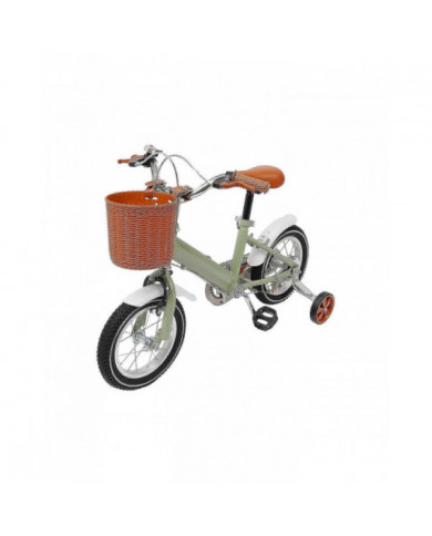 Vélo pour enfants de 12 pouces vert/jaune/rose