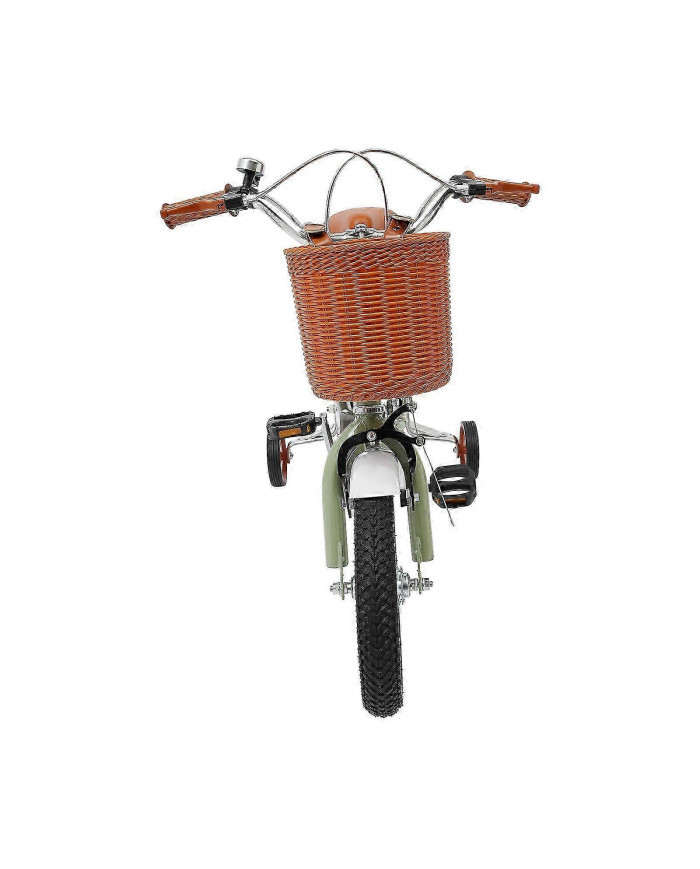 Vélo pour enfants de 12 pouces vert/jaune/rose