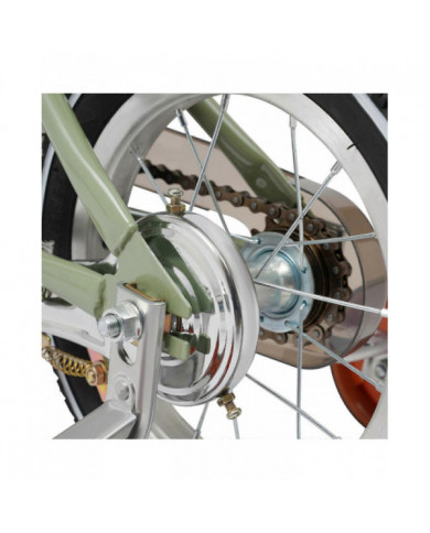 Vélo pour enfants de 12 pouces vert/jaune/rose