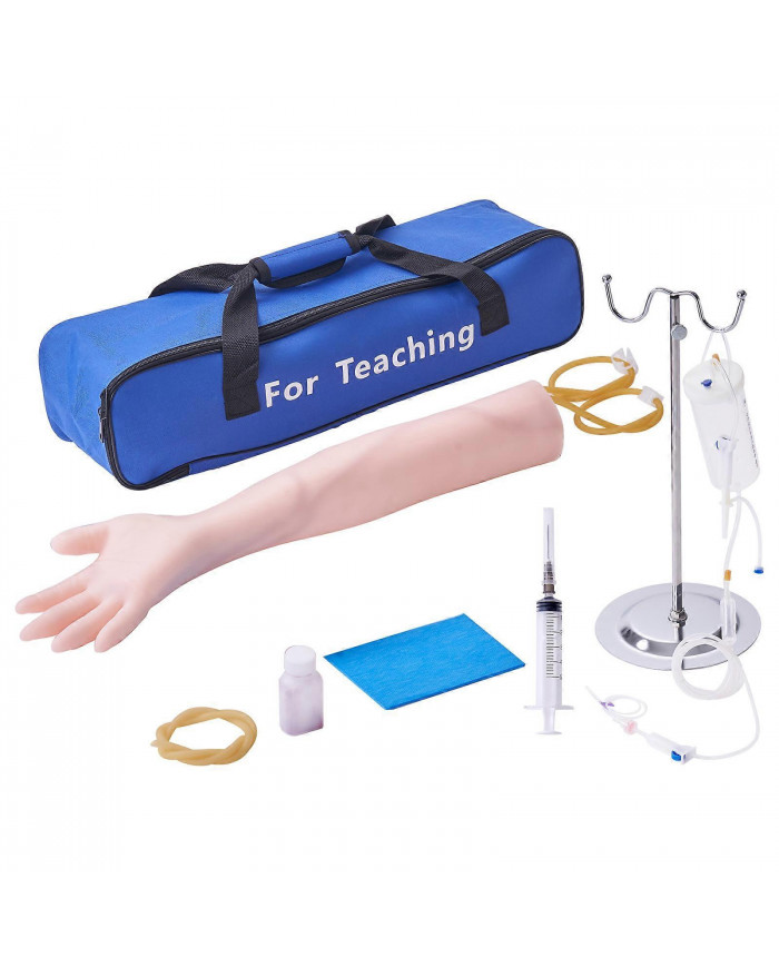 Kit de pratique de phlébotomie, kit de bras d’entraînement IV de simulation élevée avec sac de transport, pratique [...]