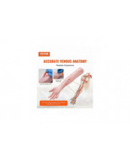 Kit de pratique de phlébotomie, kit de bras d’entraînement IV de simulation élevée avec sac de transport, pratique [...]