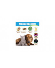 Traitement de la toux pour chiens, solution de gouttes à base de plantes pour les chiens complément alimentaire, [...]