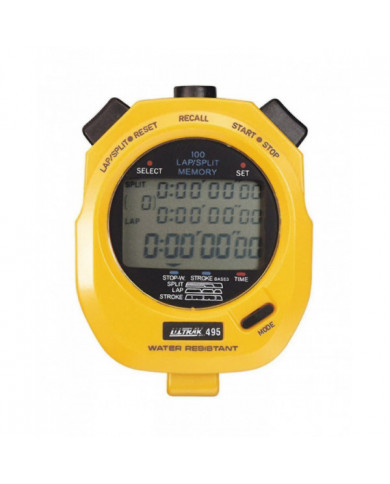 Ultrak 495-100 Chronomètre à mémoire double division - Jaune WG
