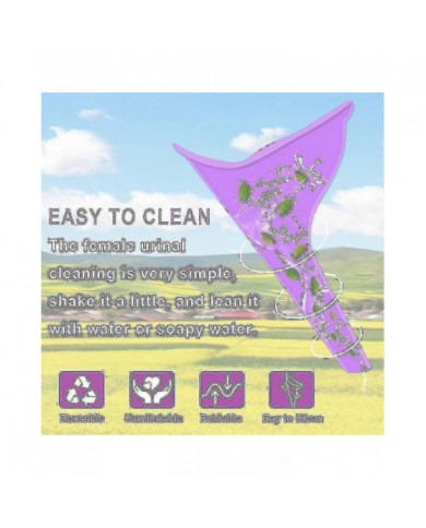 Dispositif d’urination féminine - Entonnoir d’urinoir 5 pièces pour femmes Entonnoir de pipi féminin réutilisable [...]