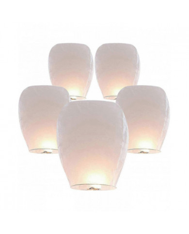 Lanternes de ciel Respectueux de l’environnement, biodégradable sans fil Lanterne en papier résistant au feu à [...]