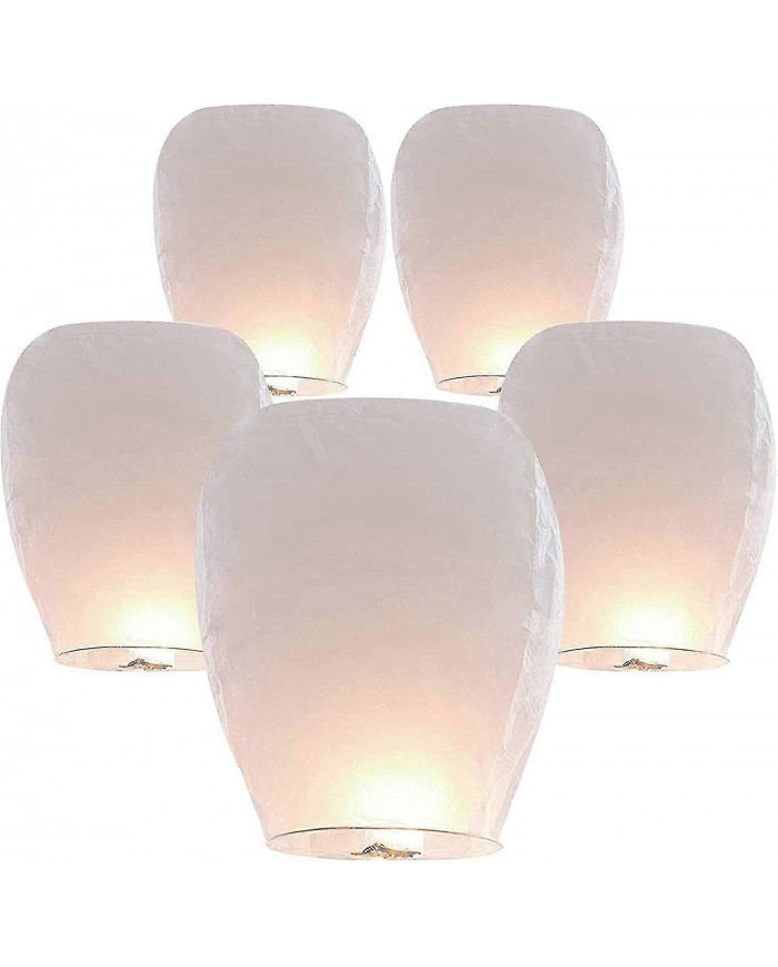 Lanternes de ciel Respectueux de l’environnement, biodégradable sans fil Lanterne en papier résistant au feu à [...]