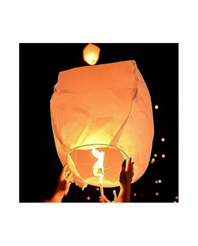 Lanternes de ciel Respectueux de l’environnement, biodégradable sans fil Lanterne en papier résistant au feu à [...]