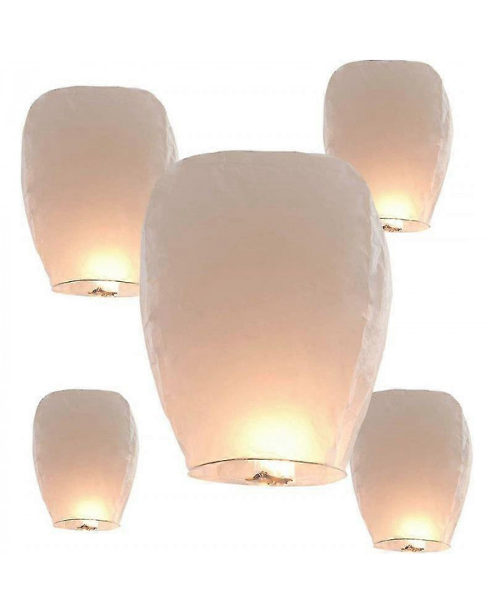 Lanternes de ciel Respectueux de l’environnement, biodégradable sans fil Lanterne en papier résistant au feu à [...]