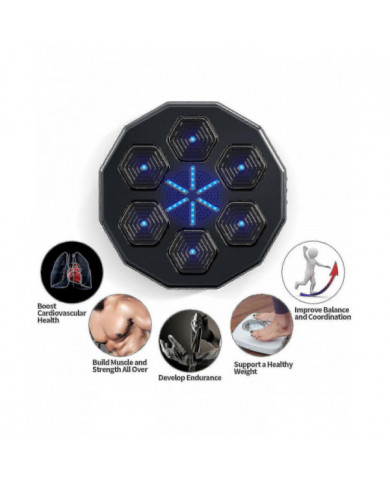 Machine de boxe de musique intelligenteJeu de boxe monté au mur, coussin de boxe électronique avec [...]
