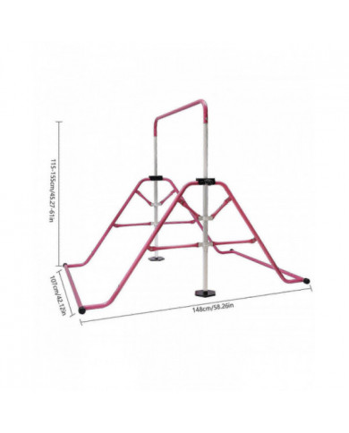 Barre d’exercice de gymnastique pour enfants 115-155cm réglable