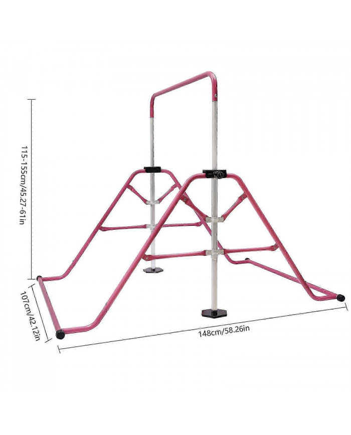 Barre d’exercice de gymnastique pour enfants 115-155cm réglable