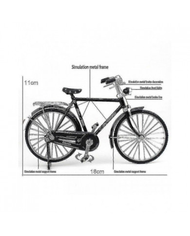 1: 10 Alliage Classic Retro Bicycle Model Ornament
