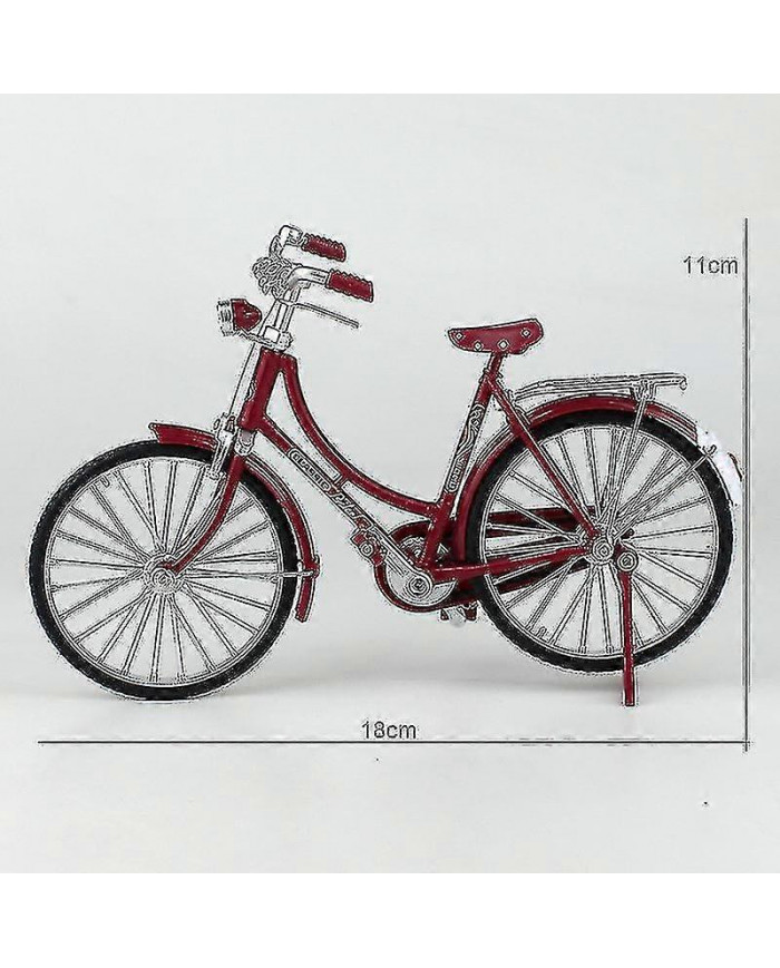1: 10 Alliage Classic Retro Bicycle Model Ornament