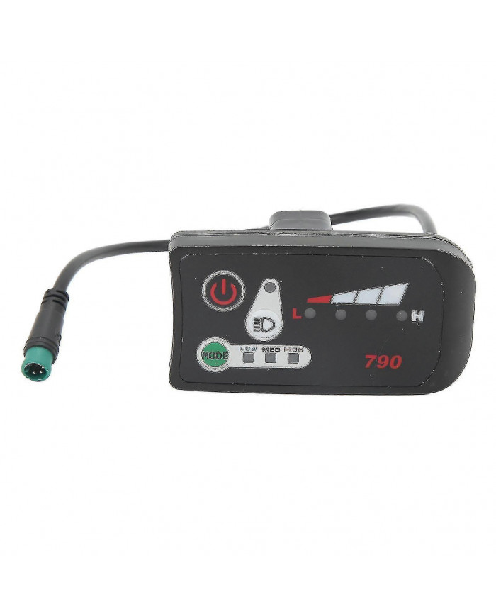 Panneau d’affichage électrique de modification de vélo électrique avec prise mâle étanche 5p pour guidon de 22,2 mm