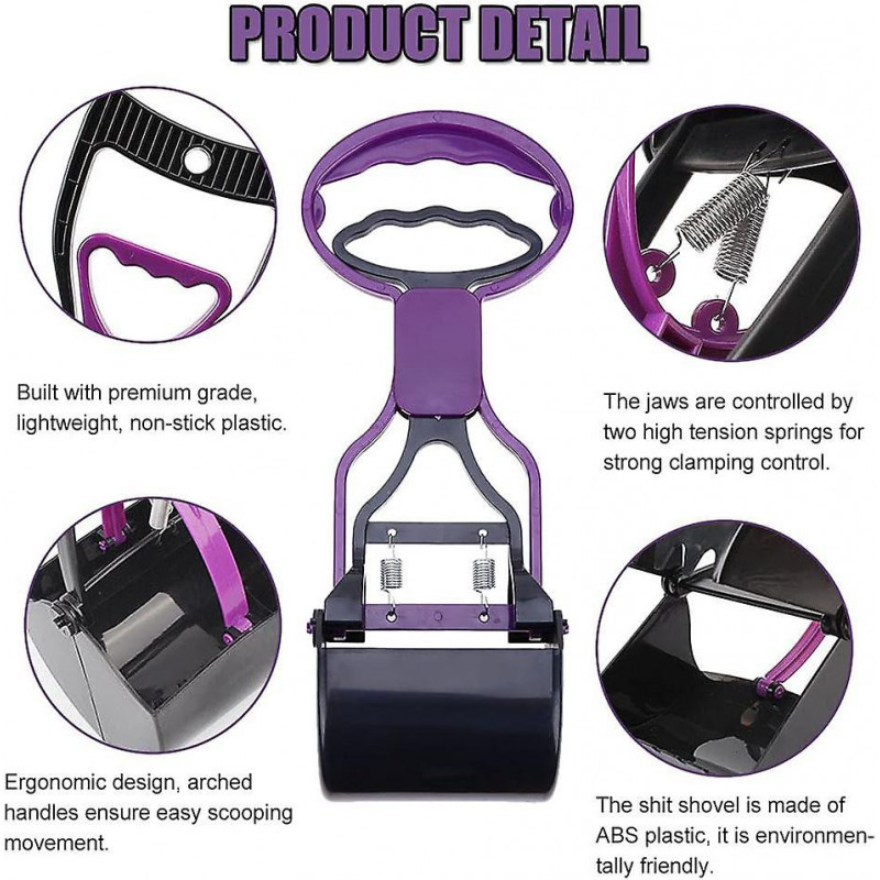 Poop Shovel, Poop Tongs for Dogs and Cats, for Cleaning Medium and Large Poop Crday Gift