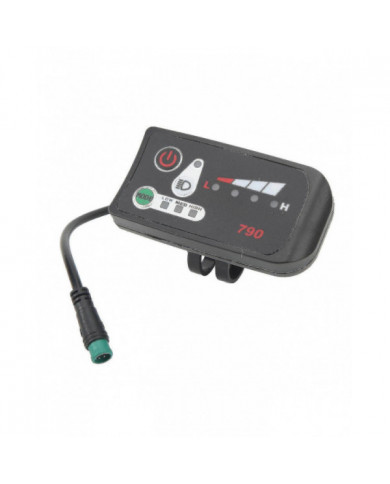 Panneau d’affichage électrique de modification de vélo électrique avec prise mâle étanche 5p pour guidon de 22,2 mm