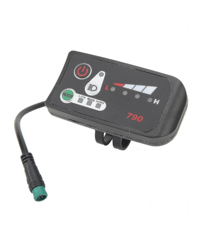 Panneau d’affichage électrique de modification de vélo électrique avec prise mâle étanche 5p pour guidon de 22,2 mm