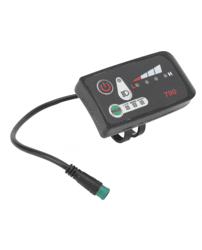 Panneau d’affichage électrique de modification de vélo électrique avec prise mâle étanche 5p pour guidon de 22,2 mm