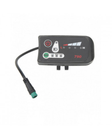 Panneau d’affichage électrique de modification de vélo électrique avec prise mâle étanche 5p pour guidon de 22,2 mm