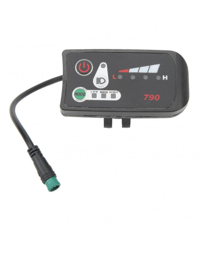 Panneau d’affichage électrique de modification de vélo électrique avec prise mâle étanche 5p pour guidon de 22,2 mm