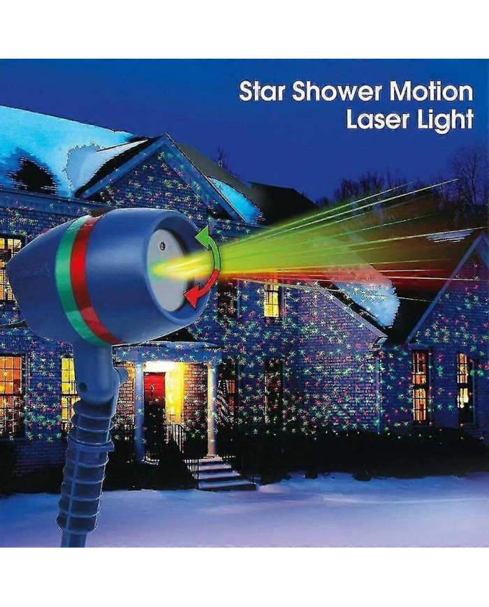 Lumières De Jardin Étoile De Noël Projecteur D’éclairage Mobile Leds Couleur Vert Rouge Pour Décoration De Fête [...]