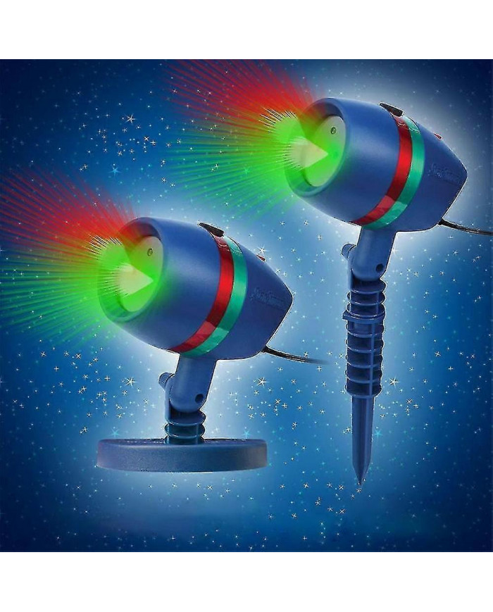 Lumières De Jardin Étoile De Noël Projecteur D’éclairage Mobile Leds Couleur Vert Rouge Pour Décoration De Fête [...]