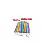 1000x Pailles en plastique Bendy Pailles colorées Anniversaire Mariage Fête d’été Boisson