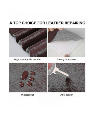 Autocollant de réparation de cuir Patch Canapé Canapé Siège d’auto Chaise Rénovation Autocollant