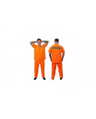Costume de détenu adulte Orange Prisonnier Jumpsuit Jailbird Outfit Pour Halloween Orange Prisonnier Costume [...]