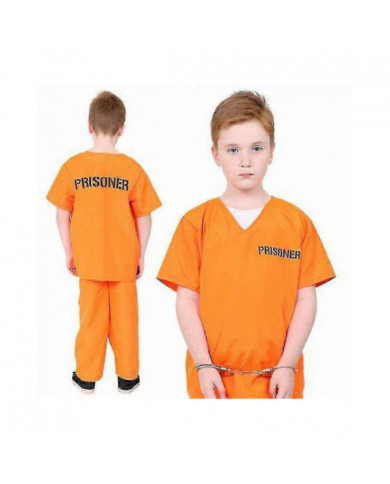 Costume de détenu adulte Orange Prisonnier Jumpsuit Jailbird Outfit Pour Halloween Orange Prisonnier Costume [...]