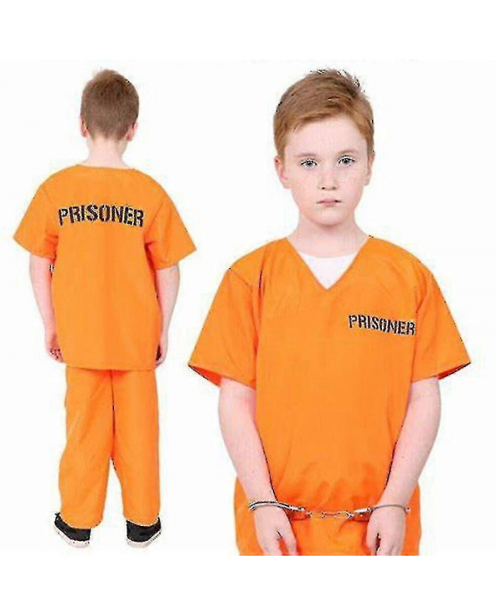 Costume de détenu adulte Orange Prisonnier Jumpsuit Jailbird Outfit Pour Halloween Orange Prisonnier Costume [...]