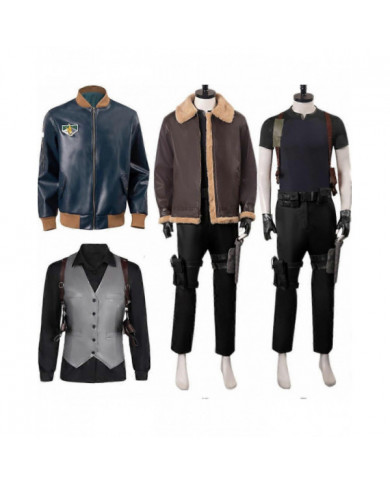 Leon Cosplay Costume Wesker Pants Evil 4 Remake Game Halloween Carnaval Party Scott Kennedy Service Secret Service [...]