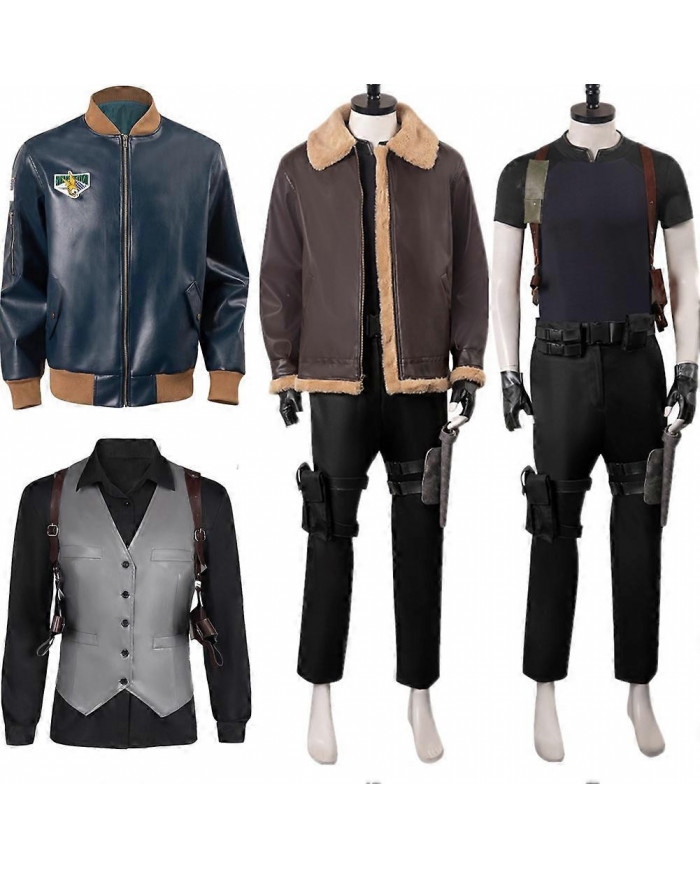 Leon Cosplay Costume Wesker Pants Evil 4 Remake Game Halloween Carnaval Party Scott Kennedy Service Secret Service [...]