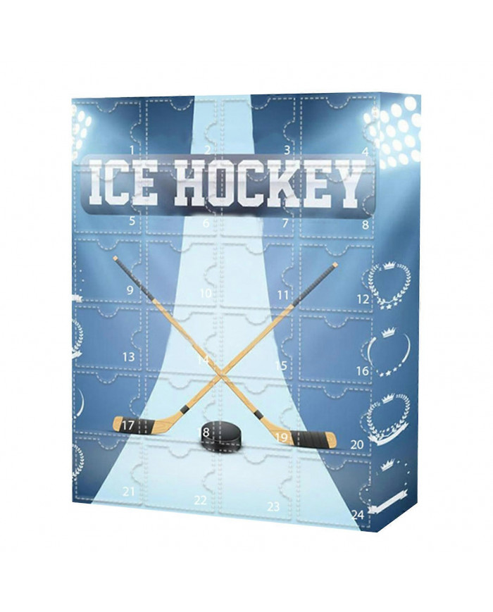 Calendrier de l’Avent Hockey sur glace 2024 pour les enfants et la famille, Calendrier du compte à rebours de Noël [...]