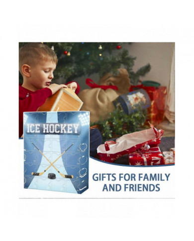 Calendrier de l’Avent Hockey sur glace 2024 pour les enfants et la famille, Calendrier du compte à rebours de Noël [...]
