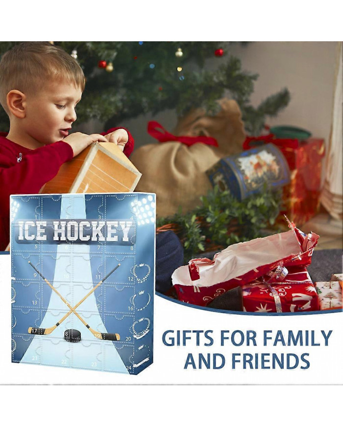 Calendrier de l’Avent Hockey sur glace 2024 pour les enfants et la famille, Calendrier du compte à rebours de Noël [...]