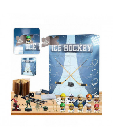 Calendrier de l’Avent Hockey sur glace 2024 pour les enfants et la famille, Calendrier du compte à rebours de Noël [...]