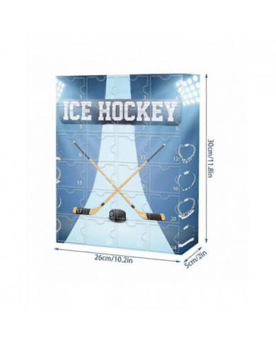 Calendrier de l’Avent Hockey sur glace 2024 pour les enfants et la famille, Calendrier du compte à rebours de Noël [...]