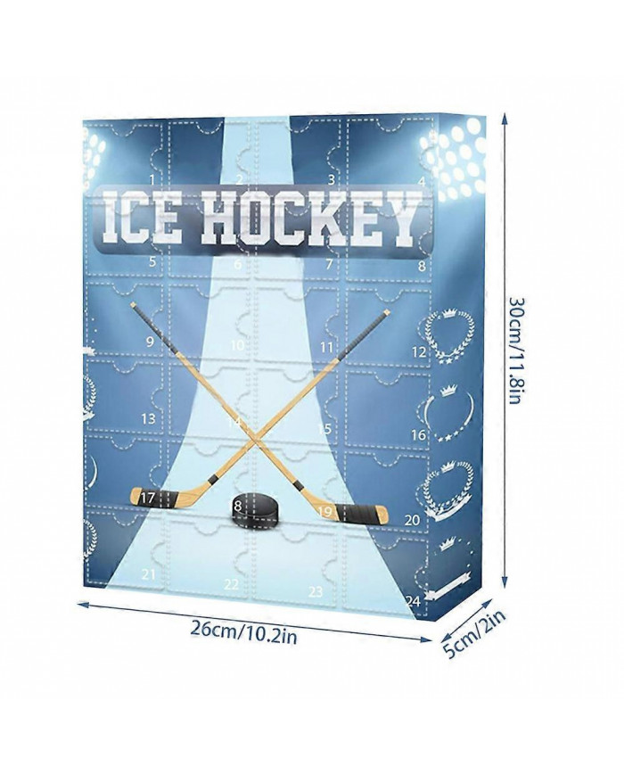Calendrier de l’Avent Hockey sur glace 2024 pour les enfants et la famille, Calendrier du compte à rebours de Noël [...]
