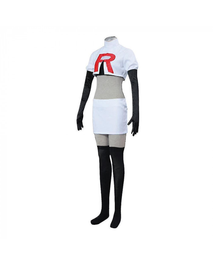 Cosplay Galaxy Rockets James Jessie Pullover Pantalon Jupe Gants Bas Ensemble Complet Jeu Costume Unisexe Adultes