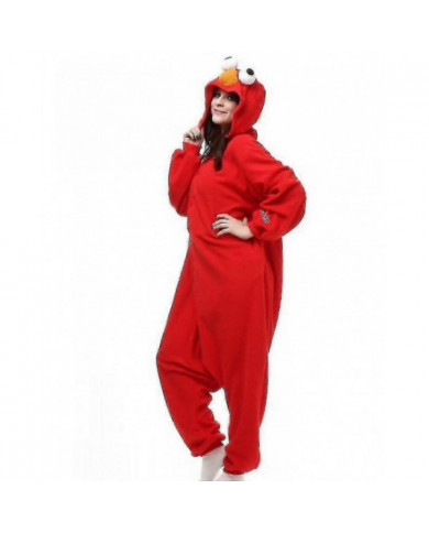 Adult Sesame Street Cookie Costume Pajamas Outfit -bc