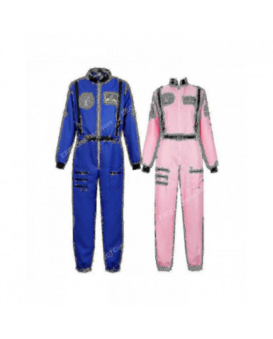 Costume d’astronaute Space Suit pour adultes Cosplay Costumes Zipper Halloween Costume Couple Flight Jumpsuit Plus [...]