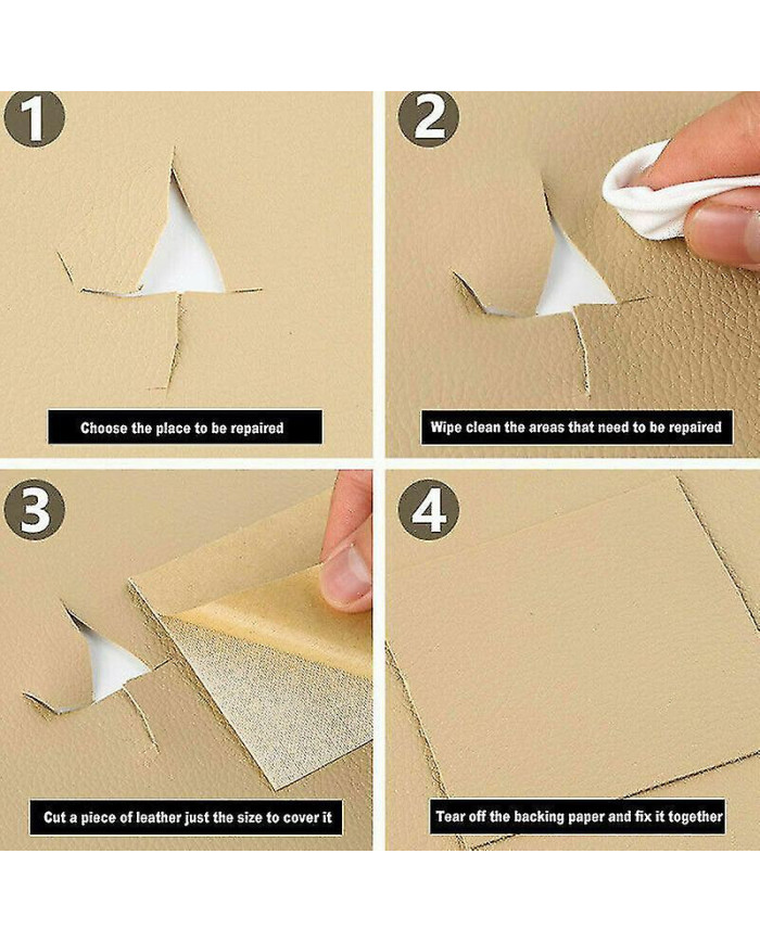 Autocollant de réparation de cuir Patch Canapé Canapé Siège d’auto Chaise Rénovation Autocollant
