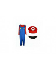 Homme adulte Super Mario et Luigi Fancy Dress Plumber Bros Halloween Costume