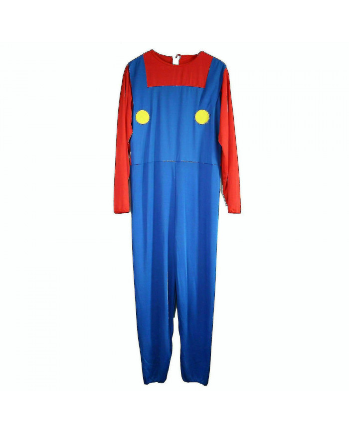 Homme adulte Super Mario et Luigi Fancy Dress Plumber Bros Halloween Costume