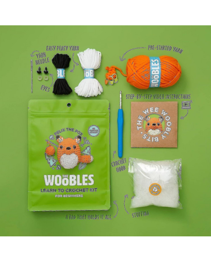 Kit de crochet pour débutants bricolage au Crochet Kit d’animaux en peluche Kit de Crochet pour débutant