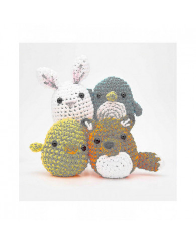 Kit de crochet pour débutants bricolage au Crochet Kit d’animaux en peluche Kit de Crochet pour débutant