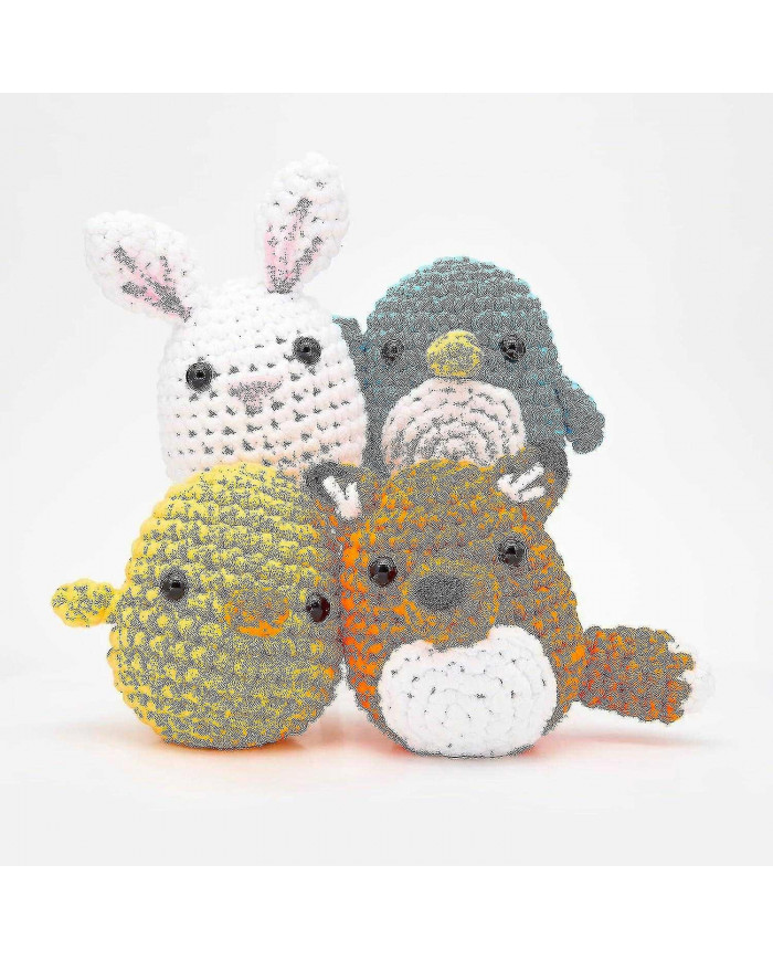 Kit de crochet pour débutants bricolage au Crochet Kit d’animaux en peluche Kit de Crochet pour débutant