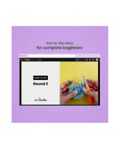 Kit de crochet pour débutants bricolage au Crochet Kit d’animaux en peluche Kit de Crochet pour débutant