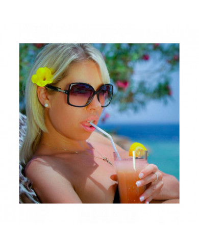 200 pièces en plastique pailles 8 pouces de long multicolore rayé lit